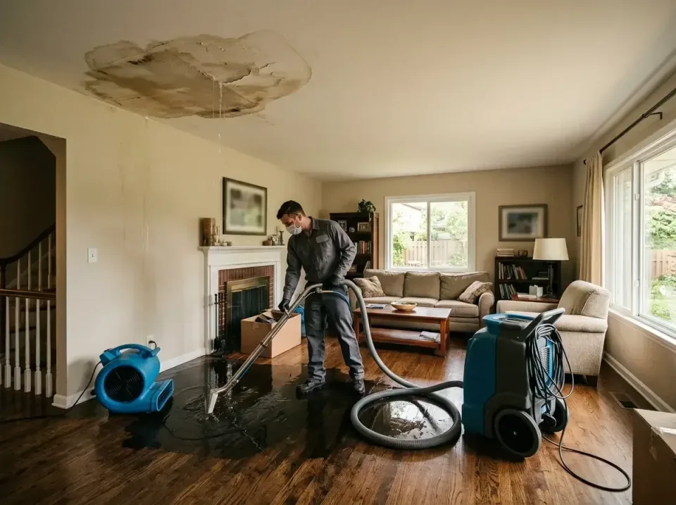 attic-pipe-burst-ceiling-drip-008 — frequently asked questions, Water Damage Restoration & Carpet Care in Karns, TN